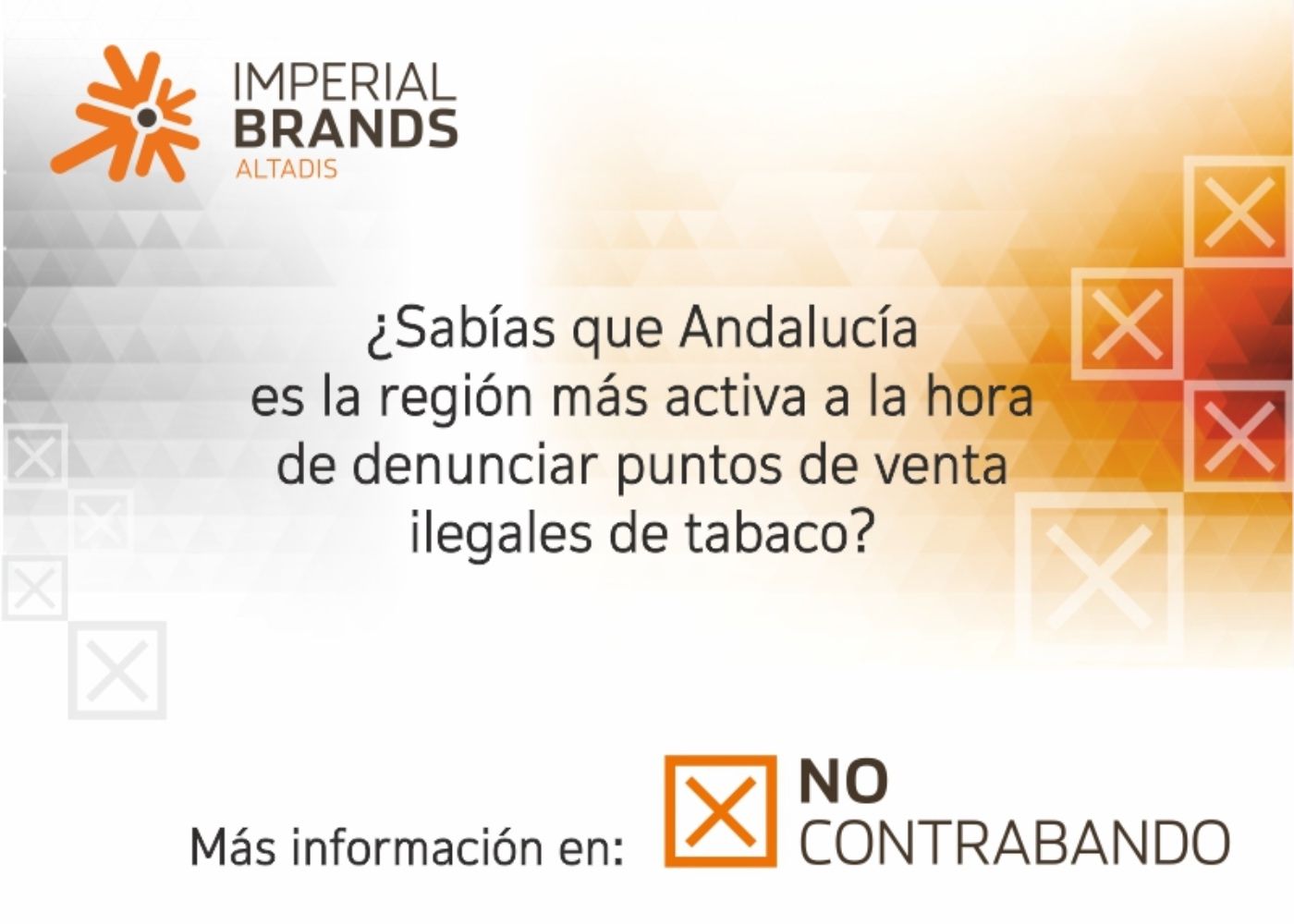 ¿Sabías que Andalucía es región más activa hora denunciar puntos venta ilegales de tabaco?